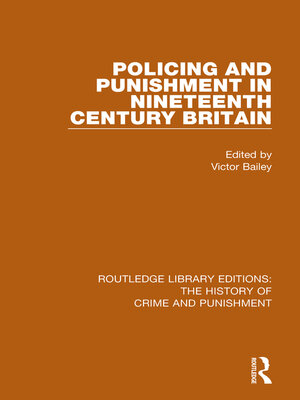cover image of Policing and Punishment in Nineteenth Century Britain